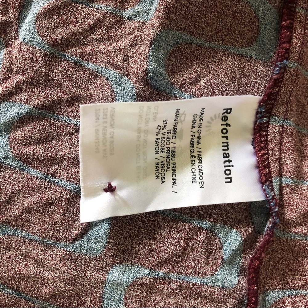 NWOT Reformation Gavin Dress in ‘Marooned’ Size 8 - Picture 8 of 10